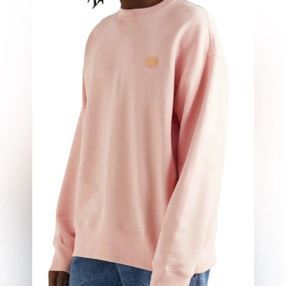 Acne Studios Size XS Fairview Face Paw Emoticon Pink Sweater - Picture 1 of 13